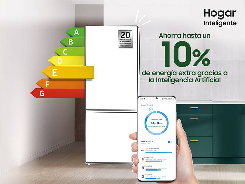 Frigorífico Samsung RB34C672EWW/EF - SmartThings AI Energy Mode Frigorífico Samsung RB34C672EWW/EF SmartThings AI Energy Mode