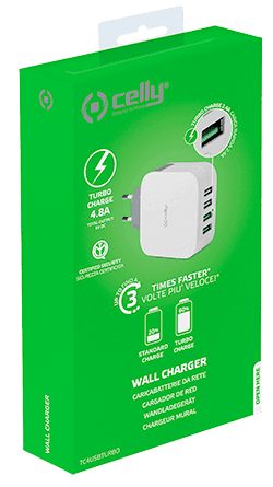 Cargador Red Celly Turbo 4 USB Cargador Red Celly Turbo 4 USB