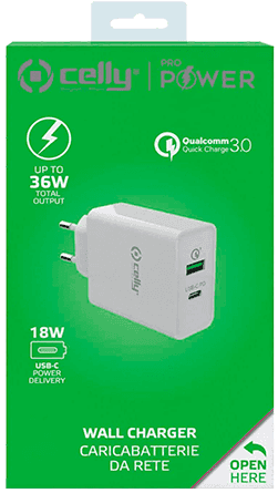 Cargador Red Celly USB Y TIPO C 36W