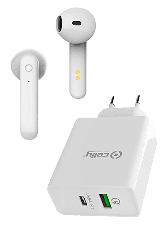Cargador de Red 18W + Auriculares Inalámbricos BUZ1