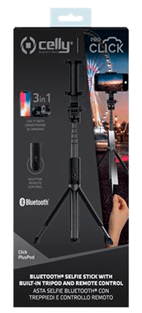 Trípode y palo selfie con bluetooth