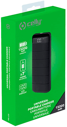 Batería Celly Power Bank 15000 mAh