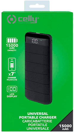 Batería Celly Power Bank 15000 mAh Batería Celly Power Bank 15000 mAh