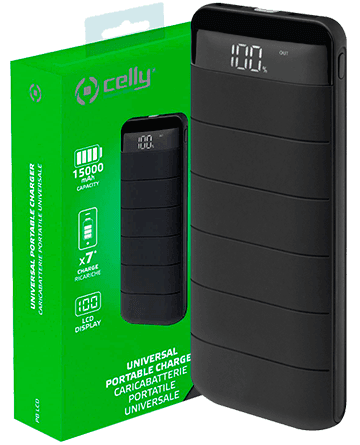 Batería Celly Power Bank 15000 mAh