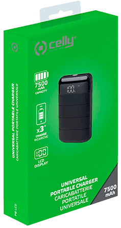 Power Bank Celly 7500 mAh Power Bank Celly 7500 mAh