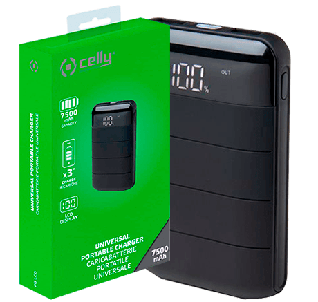 Power Bank Celly 7500 mAh