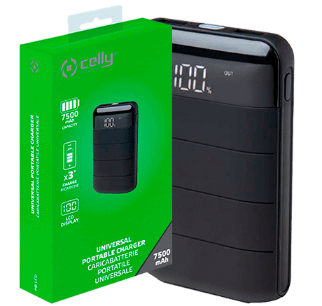 Power Bank Celly 7500 mAh Power Bank Celly 7500 mAh