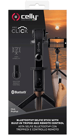 Trípode y palo selfie con control remoto Celly Trípode y palo selfie con control remoto Celly