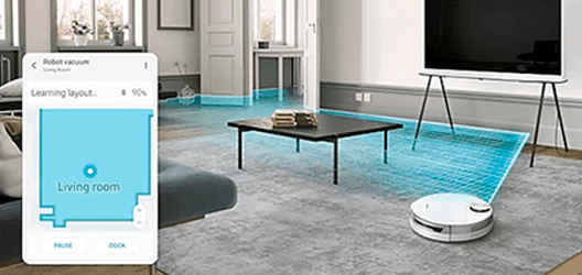 Samsung robot aspirador Bespoke Jet Bot precio. Sensor LIDAR