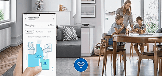 Samsung robot aspirador Bespoke Jet Bot - Función wifi con SmartThings Samsung robot aspirador Bespoke Jet Bot Función wifi con SmartThings