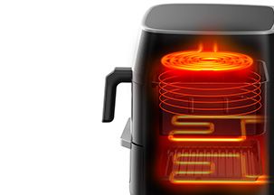 Freidora de aire Cecofry FoodCourt 11000 Circulación de aire rápida para una perfecta cocción