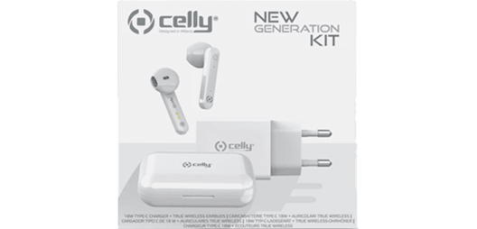 Cargador de Red 18W + Auriculares Inalámbricos BUZ1 Cargador y auriculares verdaderamente inalámbricos