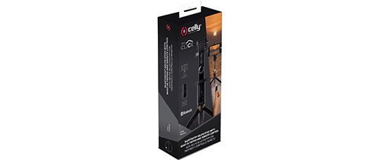 Trípode y palo selfie con control remoto Celly - Montura giratoria de 360° Trípode y palo selfie con control remoto Celly Montura giratoria de 360°