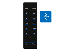 Daewoo Frigorífico FKM331ELV8ES 1.86cm precio. Control de Temperatura Dual