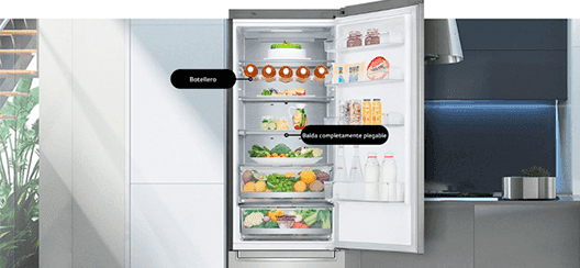 LG Frigorífico wifi GBB72NSUCN1 Inox - Se adaptan a tus necesidades LG Frigorífico wifi GBB72NSUCN1 Inox Se adaptan a tus necesidades