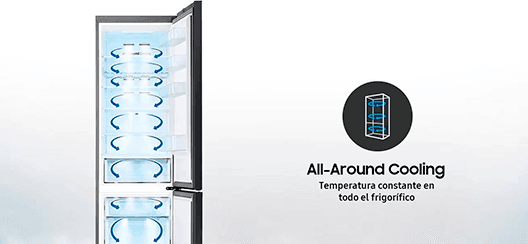 Frigorífico Samsung RB34C600DWW/EF - All-Around Cooling Frigorífico Samsung RB34C600DWW/EF All-Around Cooling