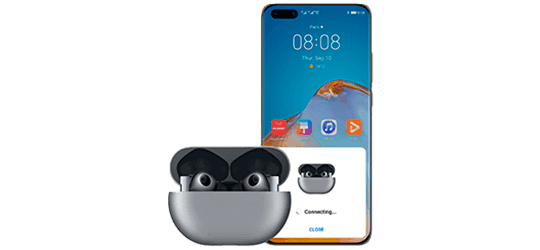 Huawei Freebuds Pro Plata - Conexión inteligente Huawei Freebuds Pro Plata Conexión inteligente