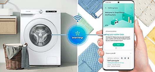 Lavadora Samsung WW90T534DTW/S3 precio. Función WiFi con SmartThings