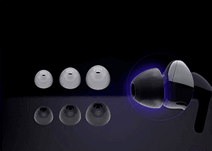 Auriculares True Wireles LG TONE Free HBS FN4 Almohadillas cómodas e hipoalergénicas