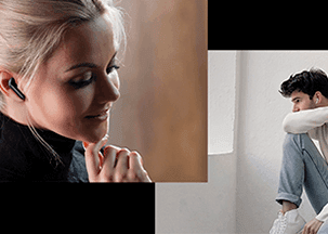 Auriculares True Wireles LG TONE Free HBS FN4 Diseño moderno y elegante. Disfruta de la música con estilo