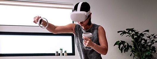 Gafas de realidad virtual Meta Quest 2 precio. Configuradas para la seguridad