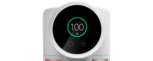 Xiaomi Mi Vacuum Cleaner G10 blanco Pantalla TFT en color de alta definición. Comprueba el estado de la limpieza de un vistazo