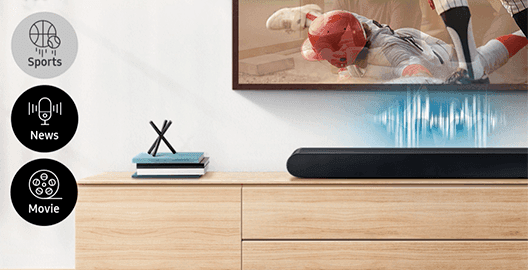 Barra de sonido Samsung HWS60B Sonido inteligente