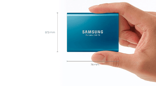 Samsung Portable SSD T5 1TB Compacto y ligero