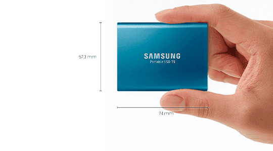 Samsung Portable SSD T5 1TB - Compacto y ligero Samsung Portable SSD T5 1TB Compacto y ligero