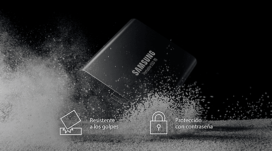 Samsung Portable SSD T5 1TB Sólido por dentro y por fuera