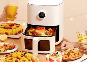 Xiaomi Freidora de aire Smart Air Fryer Pro 4 L - Mejora el espacio de la cesta con su parrilla exclusiva Xiaomi Freidora de aire Smart Air Fryer Pro 4 L Mejora el espacio de la cesta con su parrilla exclusiva