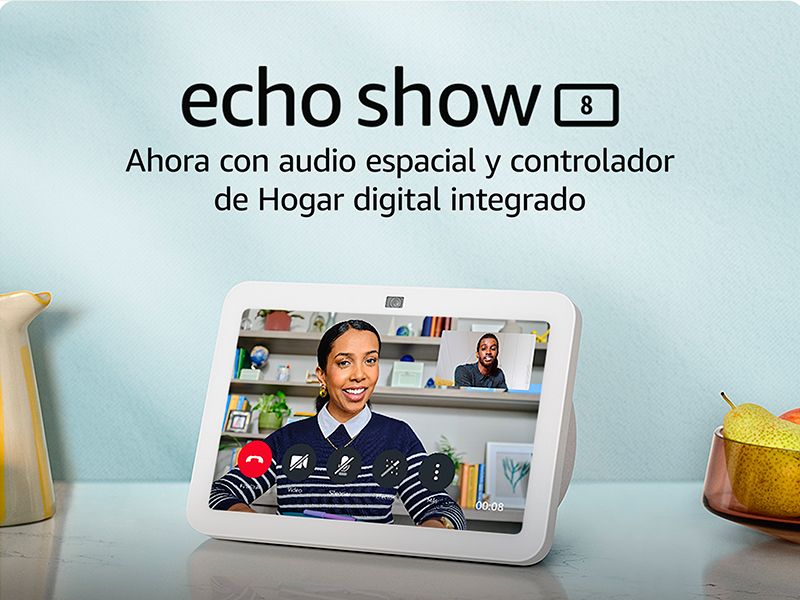 Altavoz inteligente Amazon Echo Show 8 (3ª gen) - Diseñado con la sostenibilidad en mente Altavoz inteligente Amazon Echo Show 8 (3ª gen) Diseñado con la sostenibilidad en mente