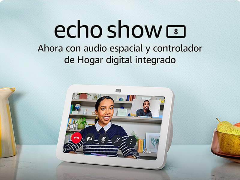 Altavoz inteligente Amazon Echo Show 8 (3ª gen) - Diseñado con la sostenibilidad en mente Altavoz inteligente Amazon Echo Show 8 (3ª gen) Diseñado con la sostenibilidad en mente
