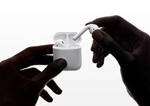 AirPods 2ª generación - Más de 24 horas de reproducción de audio AirPods 2ª generación Más de 24 horas de reproducción de audio