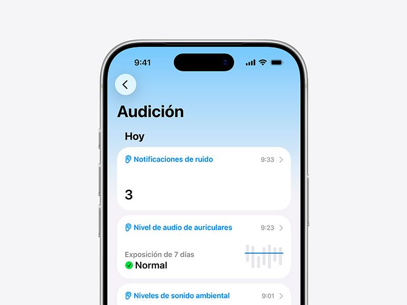 AirPods Pro 3 - Salud auditiva AirPods Pro 3 Salud auditiva
