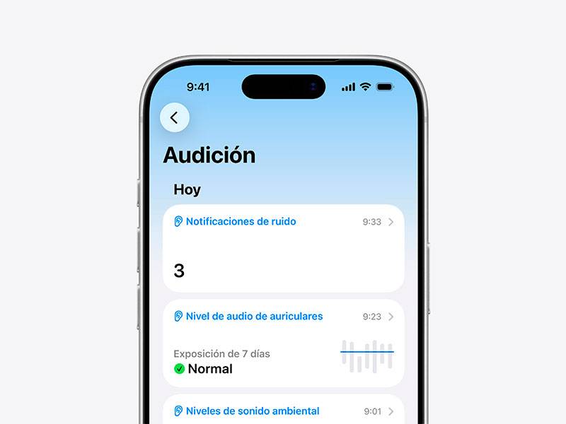 AirPods Pro 3 - Salud auditiva AirPods Pro 3 Salud auditiva