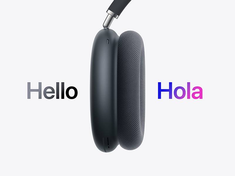 AirPods Max 2 - Comunícate en varios idiomas AirPods Max 2 Comunícate en varios idiomas