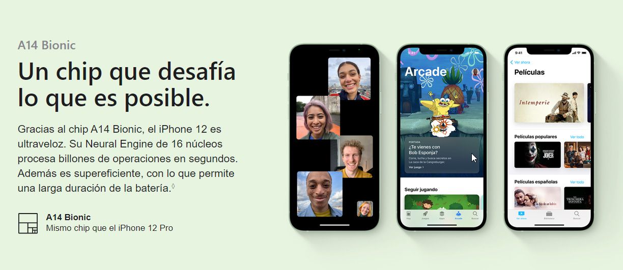 iPhone 12 , detalle del móvil iPhone 12