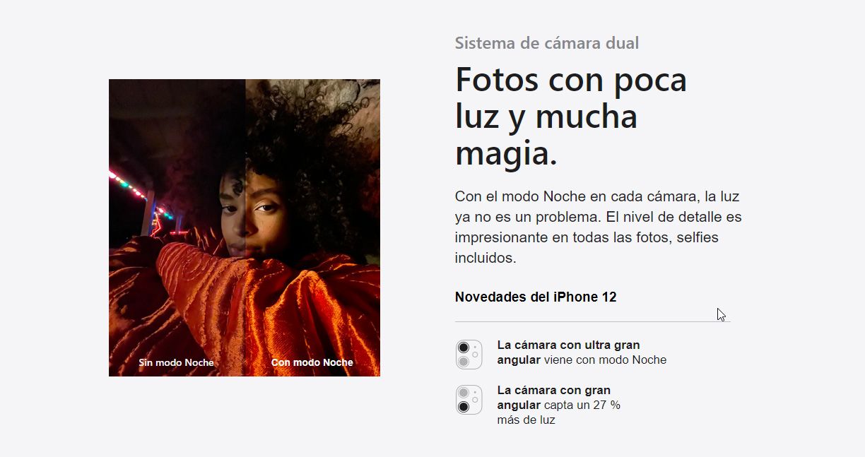 iPhone 12 , detalle del móvil iPhone 12