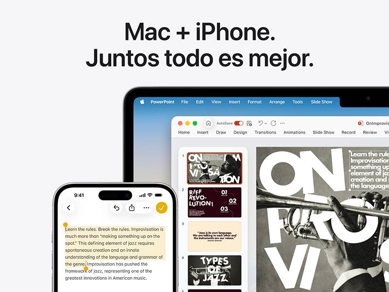 MacBook Air 13 M5 16 GB, 1 TB - Si te gusta el iPhone, te encantará el Mac MacBook Air 13 M5 16 GB, 1 TB Si te gusta el iPhone, te encantará el Mac