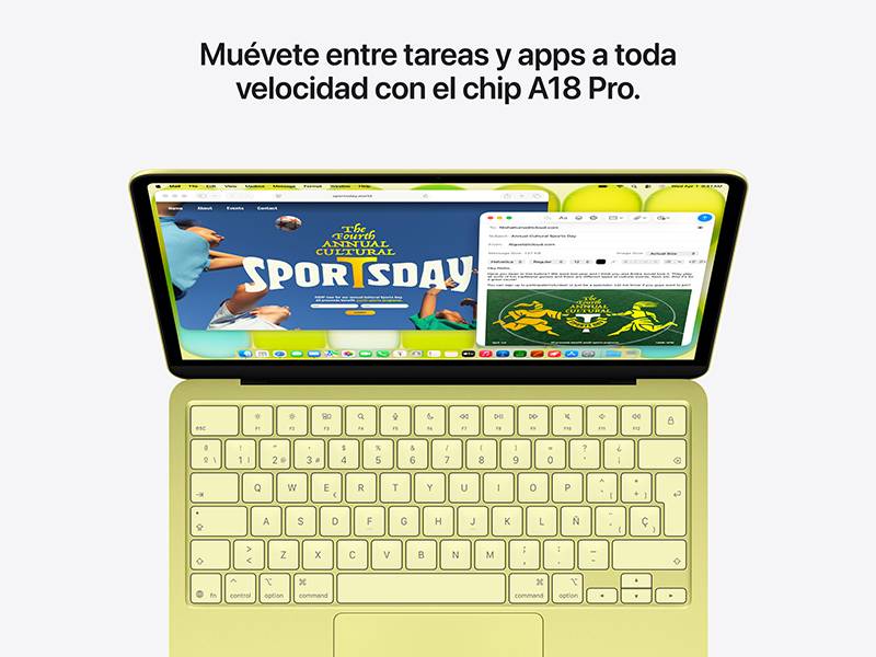 MacBook Neo 13 A18 Pro 8 GB, 256 GB - Potencia para el día a día MacBook Neo 13 A18 Pro 8 GB, 256 GB Potencia para el día a día