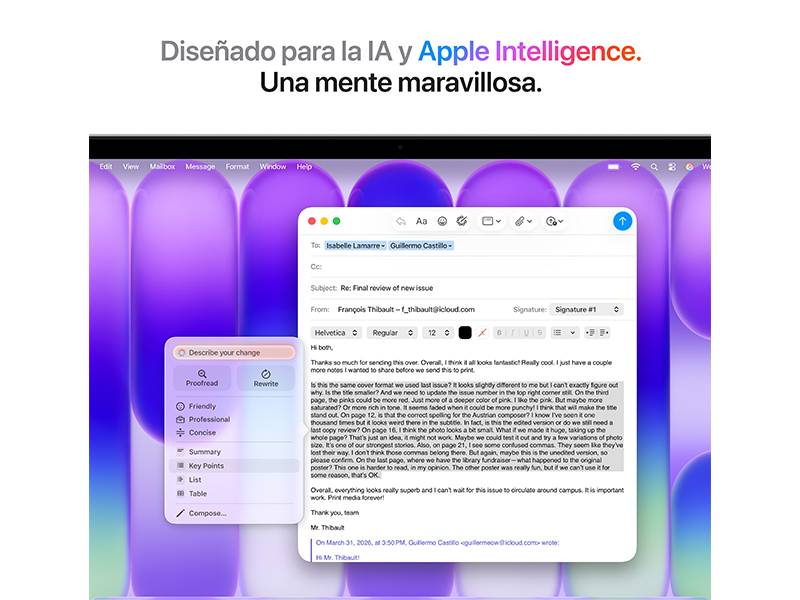 MacBook Neo 13 A18 Pro 8 GB, 256 GB - Diseñado para la IA MacBook Neo 13 A18 Pro 8 GB, 256 GB Diseñado para la IA