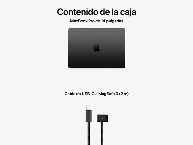 MacBook Pro 14 M5 16 GB, 1 TB - Adaptadores de corriente MacBook Pro 14 M5 16 GB, 1 TB Adaptadores de corriente