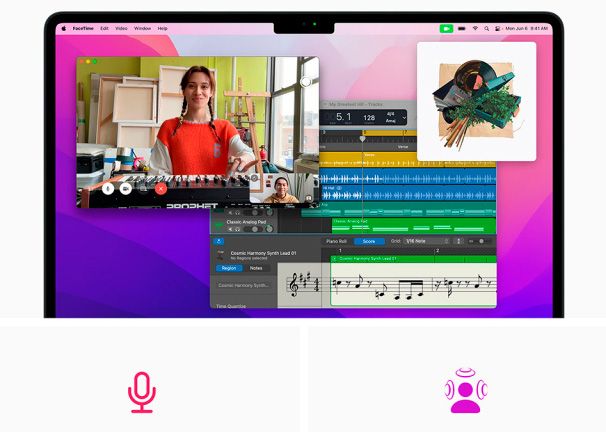 MacBook Air 13 M2 8 GB, 256 GB Las videollamadas suben de nivel