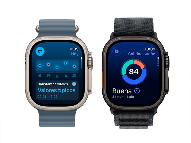 Apple Watch Ultra 3 (GPS + Cellular, 49mm) Datos de salud detallados
