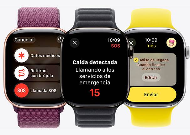 Apple Watch Series 10 (GPS + Cellular, 46mm) - Prestaciones de seguridad innovadoras Apple Watch Series 10 (GPS + Cellular, 46mm) Prestaciones de seguridad innovadoras