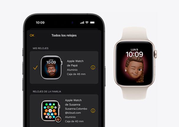 Apple Watch Series 10 (GPS + Cellular, 46mm) Conexión móvil
