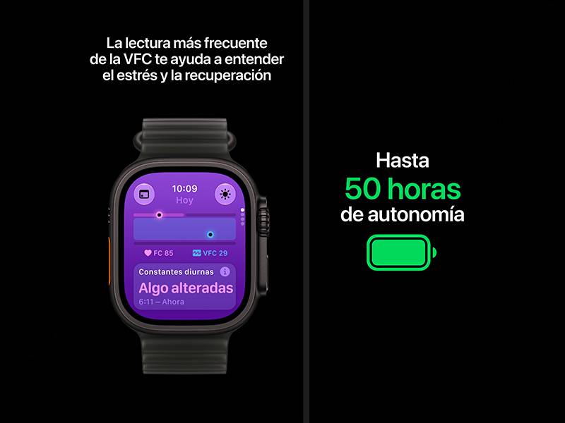 Apple Watch Ultra 4 (GPS + Cellular, 49mm) Autonomía para varios días