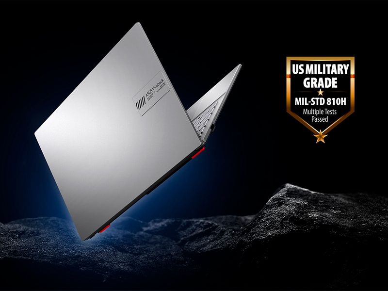 Asus Vivobook Go 15 R5 512 GB Resistencia militar para acompañarte a todas partes