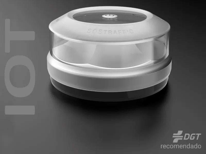 Baliza de emergencia conectada Blueshield SOSTraffic Conectada con la DGT 3.0